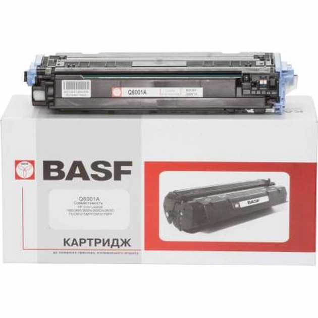 Картридж BASF для HP CLJ 1600/2600/2605 аналог Q6001A Cyan (KT-Q6001A) - изображение 1