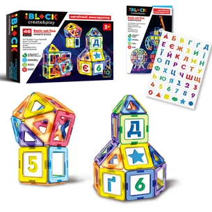 Конструктор iBlock Магнітний 46 деталей (PL-920-03) зображення 1