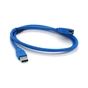 Дата кабель USB 3.0 AM/AF 1.0m blue Voltronic (YT-3.0AM\AF-1.0BL) - зменшене зображення 2