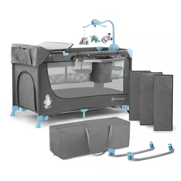 Ліжечко Kinderkraft манеж з пеленатором Joy Blue (5902533911288) - изображение 9