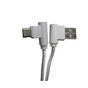 Дата кабель USB 2.0 AM to USB-C 1.0m 2.4A 90° corner white XoKo (XK-CTC-001-WH) - зменшене зображення 1
