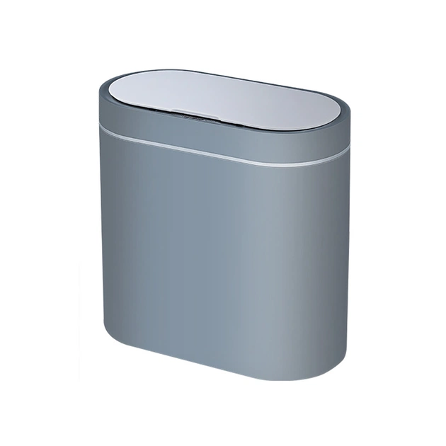 Контейнер для сміття JAH Сенсорний Овальний Сірий 8 л (6605) - picture 1