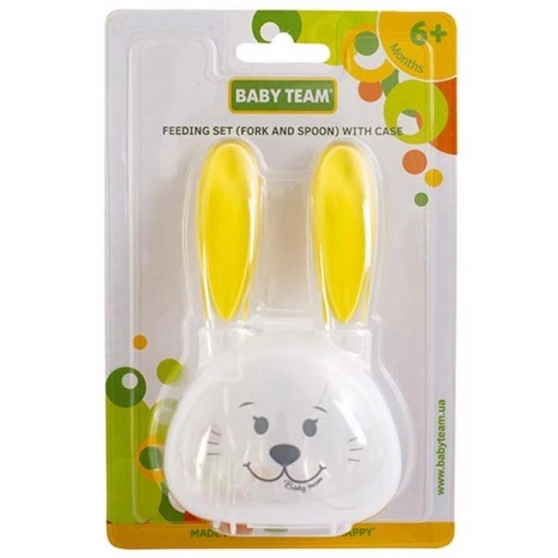 Набір дитячого посуду Baby Team виделка з ложкою у футлярі (6115) - picture 6