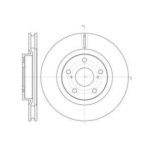 Гальмівний диск REMSA 61259.10 зображення 1