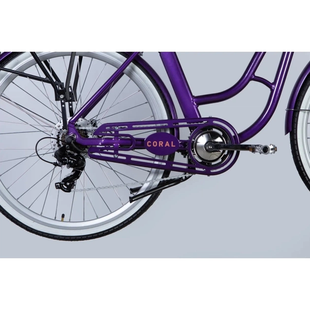 Електровелосипед Dorozhnik 28" eCORAL DD FR рама-19" 48B 13А*г 500Вт 2026 фіолетово-синій (ELB-D-28-116) - picture 5