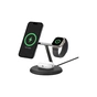 Зарядний пристрій Belkin 3in1 Magnetic Adjustable Pad Qi2 15W Black (WIZ023VFBK) - зменшене зображення 2