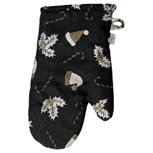 Кухонна прихватка Прованс Рукавиця Шапочки на чорному (036450) зображення 1