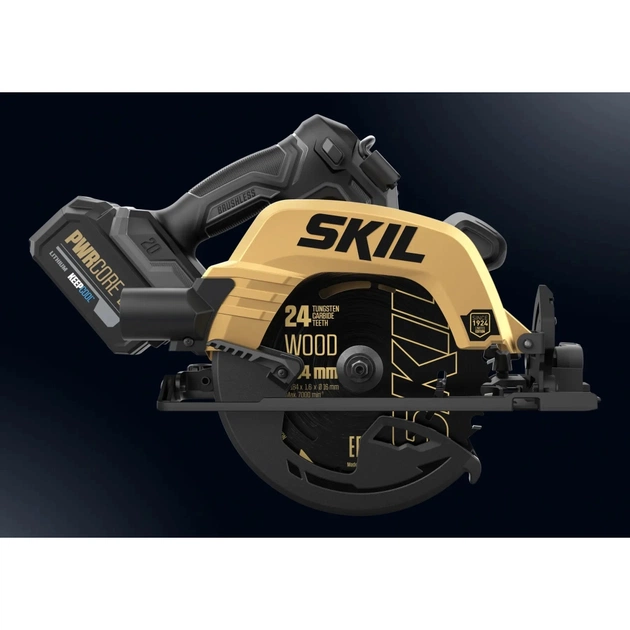 Дискова пила Skil акумуляторна безщіткова, 3575 DB XP , 4Ah, напрямні рейки (SW1E3575DB) - изображение 3