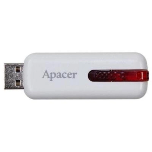 USB флеш накопичувач Apacer 8GB AH326 white USB 2.0 (AP8GAH326W-1) - изображение 1
