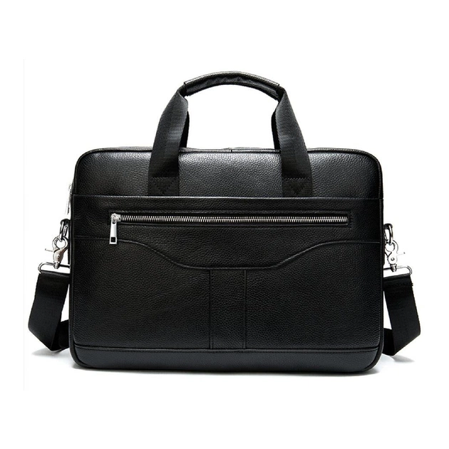 Сумка Vintage Чоловіча з зернистої шкіри Чорна (14886) - зображення 1