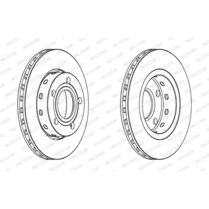 Гальмівний диск FERODO DDF1887C зображення 1