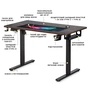 Комп'ютерний стіл Mealux PowerDesk Energy Antique з електрорегулюванням висоти (EVO-201 Energy A/B) - зменшене зображення 3