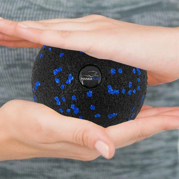 Масажний м'яч PowerPlay PP-4351 Epp Massage Ball (d10) Чорно/Синій (PP-4351_Blue_d10) - picture 4