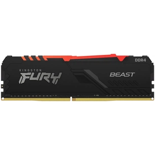Модуль пам'яті для комп'ютера DDR4 16GB (2x8GB) 2666 MHz Beast RGB Black Kingston Fury (ex.HyperX) (KF426C16BBAK2/16) зображення 1