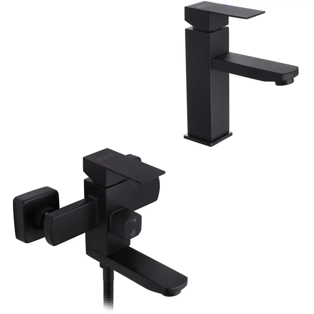 Змішувач Kroner Edelstahl Kubus-SCH010 + змішувач Edelstahl Kubus-SCH060 (CVS30160) - зображення 1