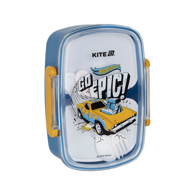 Ланч-бокс дитячий Kite Hot Wheels з наповненням 750 мл (HW25-181) - изображение 1