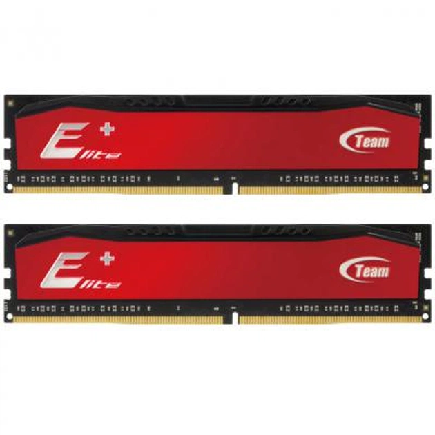 Модуль пам'яті для комп'ютера DDR3 8GB (2x4GB) 2133 MHz Elite Plus Red Team (TPRD48GM2133HC1501) - зображення 1