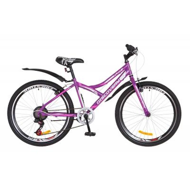 Велосипед Discovery 24" FLINT 2018 14G Vbr рама-14" St фіолетово-білий (OPS-DIS-24-098) - зображення 1