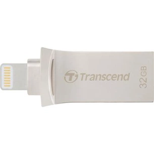USB флеш накопичувач Transcend 32GB JetDrive Go 500 Silver USB 3.1/Lightning (TS32GJDG500S) зображення 1