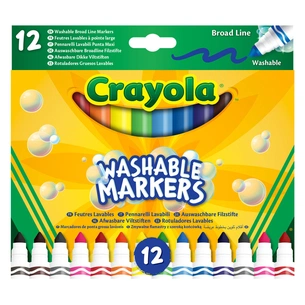 Фломастеры Crayola with broad tip (washable), 12 colors (58-8340) изображение 1