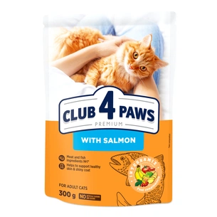 Сухий корм для кішок Club 4 Paws Преміум. З лососем 300 г (4820083909221) зображення 1