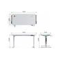 Комп'ютерний стіл GT Racer TY-1456 White (TY-1456 (140x60x71-116) White) - зменшене зображення 3