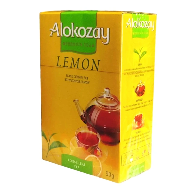 Чай Alokozay черный листовой с ароматом лимона 90 г (4820229040535) - изображение 4