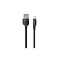 Дата кабель USB 2.0 AM to USB-C 0.3m cylindric nylon back Vinga (VCPDCTCCANB03BK) - уменьшенное изображение 2