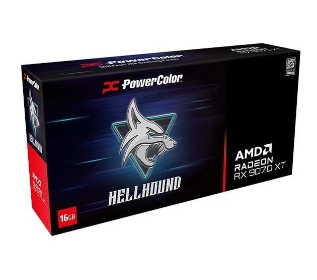 Видеокарта AMD Radeon RX 9070 XT 16GB GDDR6 Hellhound PowerColor (RX9070XT 16G-L/OC) - изображение 1