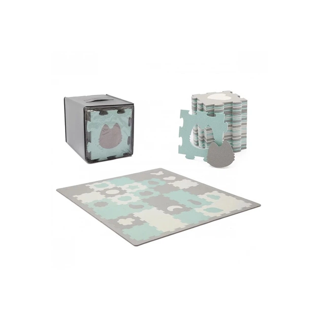 Дитячий килимок Kinderkraft Luno Shapes Mint 30 елементів (5902533919321) - picture 4