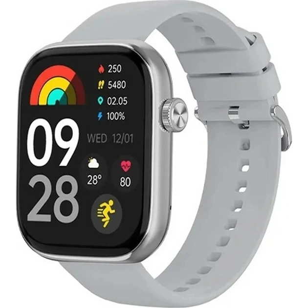 Смарт-годинник iMiki ST2 Silver Silicone Strap - изображение 1