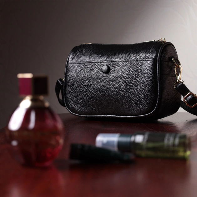 Сумка Vintage З натуральної шкіри Чорна (22590) - зображення 11