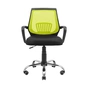 Офісне крісло Richman Стар Хром Піастра Сітка чорна + зелена (ADD0003157) - зменшене зображення 2
