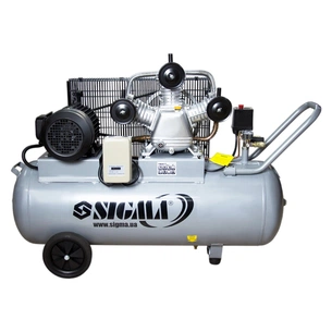 Компресор Sigma ремінний трициліндровий 380В 3кВт 610л/хв 10бар 135л (7044711) зображення 1