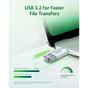 USB флеш накопичувач Acer 32GB UP300 Silver USB 3.2/Type-C (BL.9BWWA.588) - зменшене зображення 7