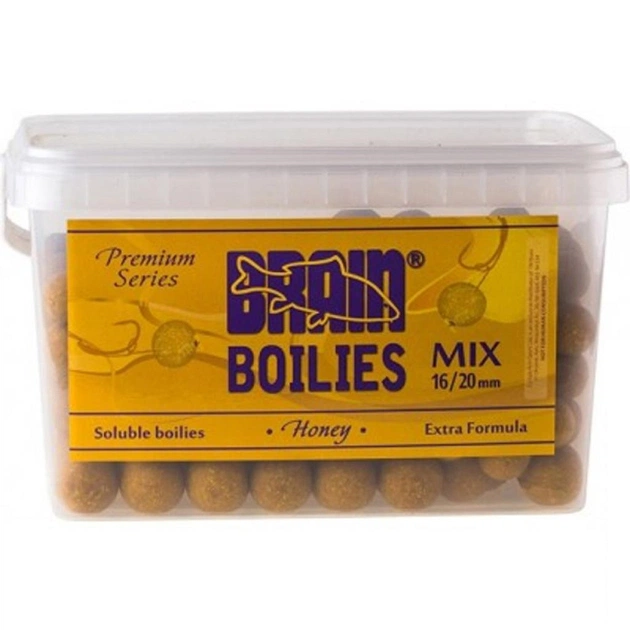 Бойл Brain fishing Honey (Мед) Soluble 600 gr, mix 16-20 mm (1858.00.21) - изображение 1