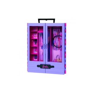 Аксесуар до ляльки Barbie Бузкова шафа для одягу з лялькою (HJL66) зображення 1
