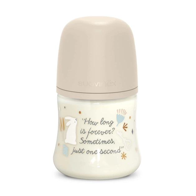 Пляшечка для годування Suavinex Wonderland 150 мл, фізіологічна, повільний потік, бежева (308746) - picture 2