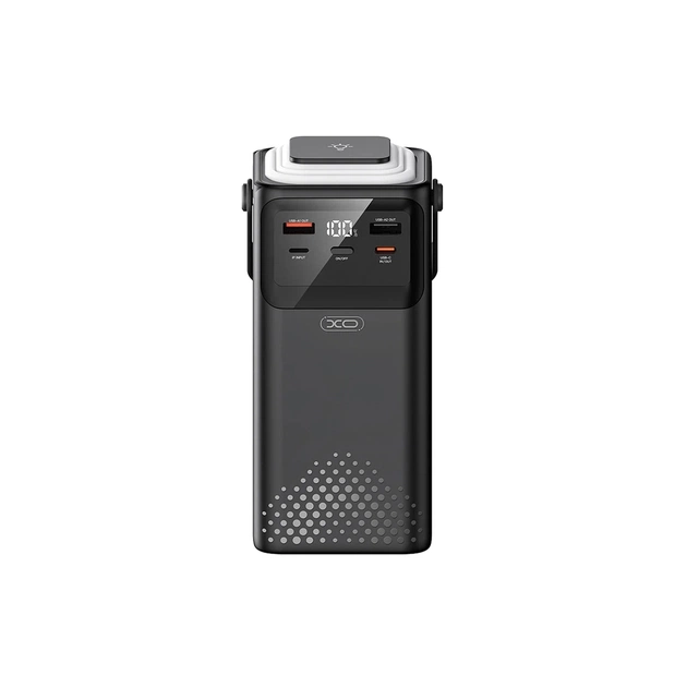 Батарея універсальна XO 50000mAh, PD/20W, QC/22,5W, Lamp, black (XO-PR286-BK) - зображення 1