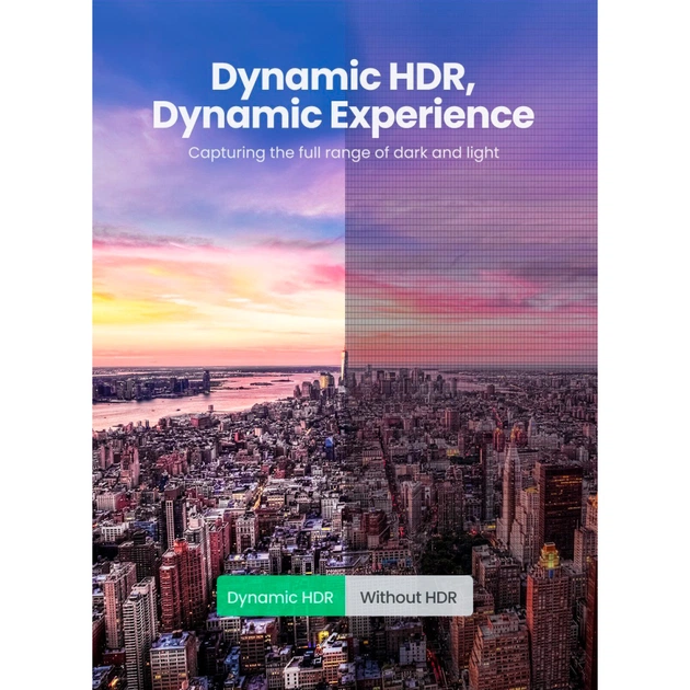 Кабель мультимедийный HDMI M to HDMI M 5.0m braided HD140 black Ugreen (80405) - изображение 5