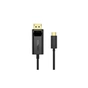 Кабель мультимедійний USB-C to DisplayPort 1.8m 4K 60Hz Choetech (XCP-1801BK) - уменьшенное изображение 2