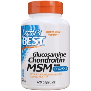 Вітамінно-мінеральний комплекс Doctor's Best Глюкозамін & Хондроитин & МСМ, OptiMSM, 120 капсул (DRB-00080) зображення 1
