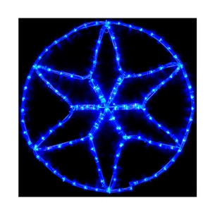 Гірлянда Delux Motif flash Star 60 х 60 см синій P44 EN (90012984) зображення 1