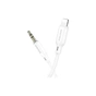 Кабель мультимедійний Lightning to 3.5mm M 1.0m white BOROFONE (6941991101052) - зменшене зображення 1