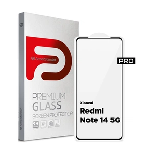 Скло захисне Armorstandart Pro Xiaomi Redmi Note 14 5G Black (ARM83175) зображення 1