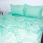 Постільна білизна MirSon Satin Stripe 30-0014 Mint 143х210 Полуторна (2200005252802) - зменшене зображення 2
