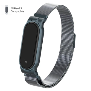 Ремінець до фітнес браслета Armorstandart Milanese Magnetic Band для Xiaomi Mi Band 5 Titanium Grey (ARM56854) зображення 1