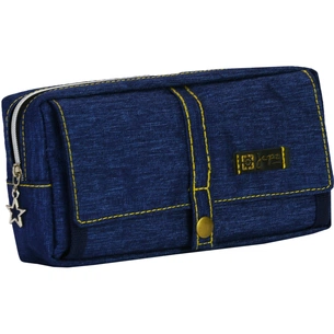 Пенал Cool For School 2 відділення Блакитний (J-2628-blue) зображення 1