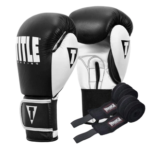 Боксерські рукавички Title Boxing Dynamic Strike Black/White 14 oz (XDBG 14 BK/WH) зображення 1