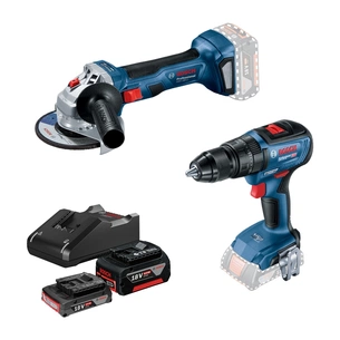 Набір електроіструментів Bosch 18V GWS180-LI, GSB 18V-50, 2х4А (0.615.990.M8S) изображение 1